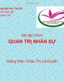 Thuyết trình Xây dựng một bài trắc nghiệm trong tuyển dụng