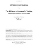 The 10 Keys to Successful Trading phần 1