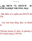 Bài giảng Quản trị doanh nghiệp thương mại - Bài 10