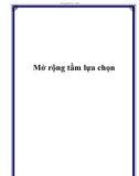 Mở rộng tầm lựa chọn