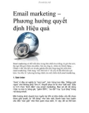 Email marketing – Phương hướng quyết định Hiệu quả