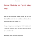 Internet Marketing cho 'gà đẻ trứng vàng'.