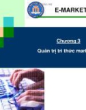 Chương 3: Quản trị tri thức marketing