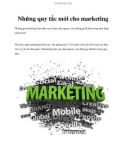 Những quy tắc mới cho marketing