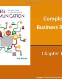 Lecture Business communication: Developing leaders for a networked world: Chapter 13 - Peter W. Cardon