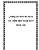 Quảng cáo theo từ khóa tìm kiếm ngày cảng được quan tâm