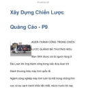 Xây Dựng Chiến Lược Quảng Cáo - P9