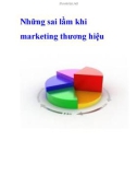 Những sai lầm khi marketing thương hiệu