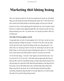 Marketing thời khủng hoảng