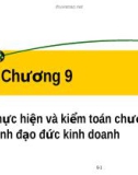 Bài giảng Đạo đức kinh doanh và văn hoá doanh nghiệp trong hội nhập quốc tế: Chương 9 - TS.PhạmVănTài