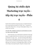 Quảng bá chiến dịch Marketing trực tuyến tiếp thị trực tuyến - Phần 4