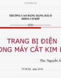 Bài giảng Trang bị điện trong máy cắt kim loại - Chương II: Truyền động điện