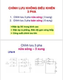 Bài giảng Điện tử công suất: Chỉnh lưu không điều khiển - 3 pha