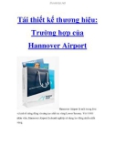 Tái thiết kế thương hiệu: Trường hợp của Hannover Airport