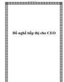 Đồ nghề tiếp thị cho CEO