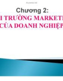 Bài giảng môn học Marketing căn bản: Chương 2 – Nguyễn Thị Trang Nhung