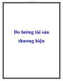 Đo lường tài sản thương hiệu