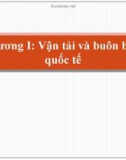 Bài giảng môn Vận tải và giao nhận trong ngoại thương: Chương I - ThS. Hoàng Thị Đoan Trang