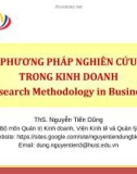 Bài giảng Phương pháp nghiên cứu trong kinh doanh: Chương 0 - ThS. Nguyễn TIến Dũng