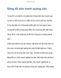 Sáng tối và bức tranh quảng cáo