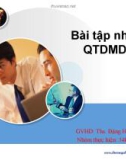 Thuyết trình Bài tập nhóm Quản trị danh mục đầu tư