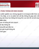 Bài giảng Thống kê kinh doanh: Bài 1 - ThS. Nguyễn Thị Xuân Mai