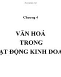 Bài giảng Văn hóa doanh nghiệp: Chương 4 - GV. Phạm Đình Tịnh