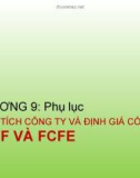 Bài giảng Quản trị danh mục đầu tư - Chương 9: Phân tích công ty và định giá cổ phiếu FCFF và FCFE