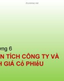 Bài giảng Quản trị danh mục đầu tư - Chương 6: Phân tích công ty và định giá cổ phiếu