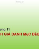 Bài giảng Quản trị danh mục đầu tư - Chương 11: Đánh giá danh mục đầu tư