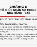 Bài giảng môn ĐIỀU HÀNH NHÀ HÀNG - BAR - Chương 6