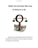 Nghiên cứu marketing: thận trọng với thông tin sơ cấp