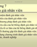 Bài giảng Quản trị nhân lực: Chương 7 - ĐH Mở TP.HCM