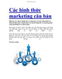 Các hình thức marketing căn bản