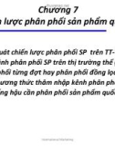 Chương 7 - Chiến lược phân phối sản phẩm quốc tế