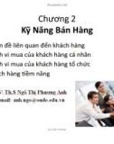 Bài giảng Quản trị bán hàng: Chương 2 - ThS. Ngô Thị Phương Anh