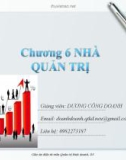 Bài giảng Quản trị kinh doanh: Chương 6 - GV. Dương Công Doanh