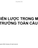 Bài giảng Chiến lược trong môi trường toàn cầu