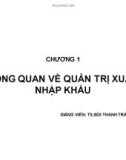 Bài giảng Tổng quan về Quản trị xuất nhập khẩu - TS. Bùi Thanh Tráng