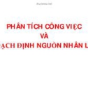 Bài giảng Phân tích công việc và hoạch định nguồn nhân lực