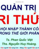 Bài giảng Quản trị tri thức để hội nhập thành công trong thế giới phẳng