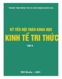 Kỷ yếu hội thảo khoa học_ Kinh tế tri thức ( Tập 2)