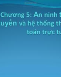 Bài giảng Thương mại điện tử: Chương 5 - ThS. Trương Việt Phương