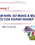 Bài giảng Quản trị chiến lược: Chương 2 - Vũ Văn Hải