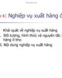 Bài giảng Kinh doanh kho và bao bì: Bài 4 - Ths. Nguyễn Thị Minh Nguyệt