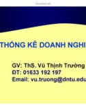 Bài giảng Thống kê doanh nghiệp: Chương 4 - ThS. Vũ Thịnh Trường