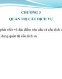 Bài giảng Quản trị dịch vụ - Chương 3: Quản trị cầu dịch vụ