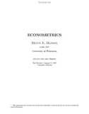 ECONOMETRICS - Kinh tế