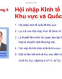 Bài giảng Kinh tế học Quốc tế: Chương 5 - TS. Lại Lâm Anh