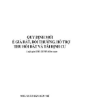 Một số Quy định mới về giá đất, bồi thường, hỗ trợ thu hồi đất và tái định cư: Phần 1